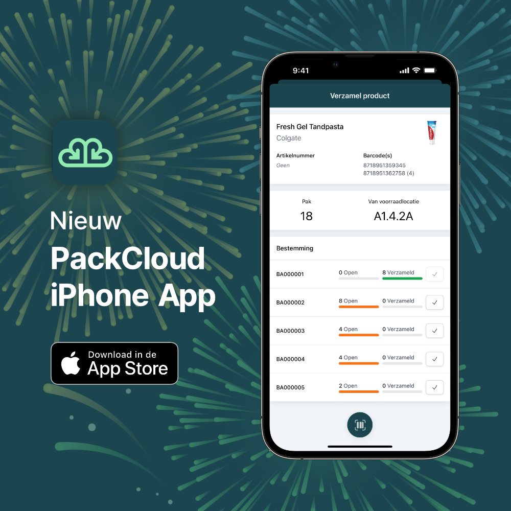 Nieuw: PackCloud iPhone App